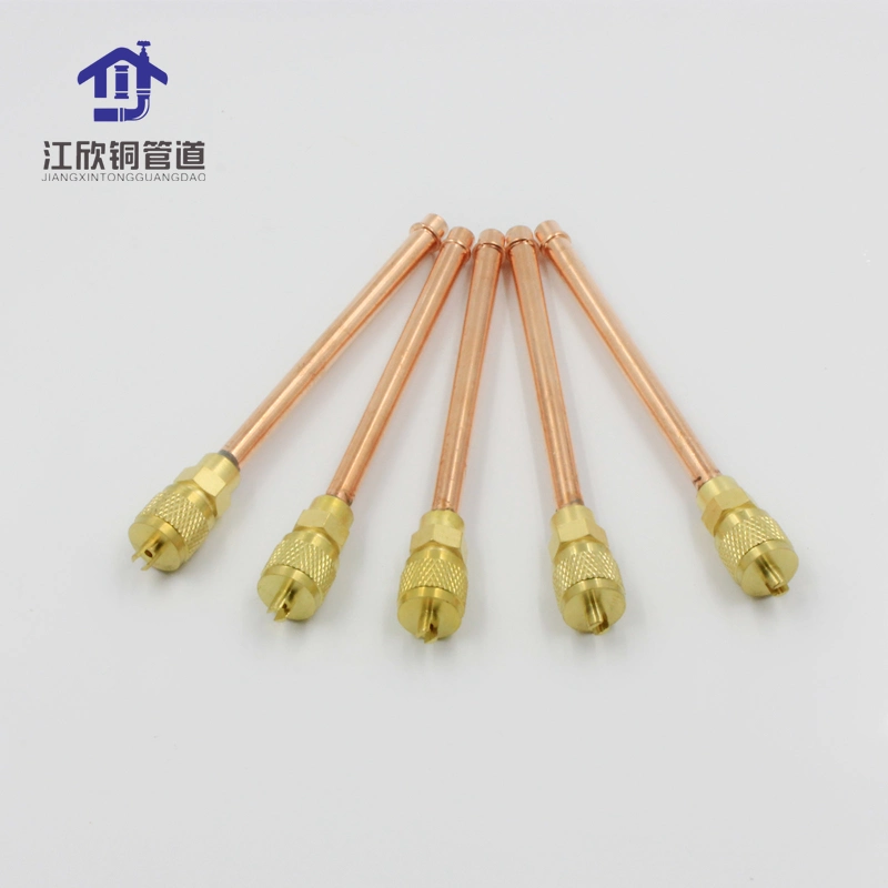 Air Conditioner Brass Service Valve Straight Fitting Series