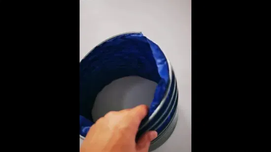 Tubo di scarico pieghevole in metallo flessibile rotondo pieghevole in PVC a spirale flessibile resistente al calore