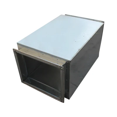 Silenziatore per ventilatore plenum silenziatore per condotto con scatola a pressione statica in acciaio inossidabile